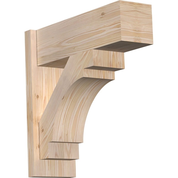 Ekena Millwork Merced Block Smooth Outlooker, Douglas Fir, 7 1/2"W x 22"D x 22"H OUT08X22X22MRC05SDF - main